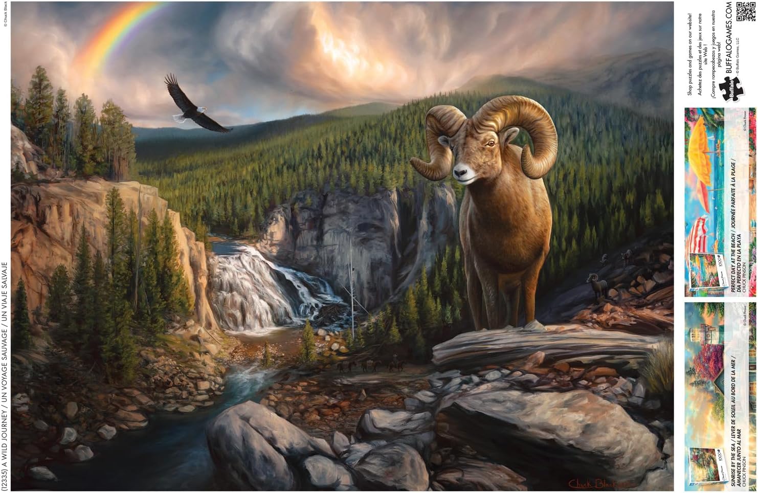 Buffalo Games - Charles Black - A Wild Journey - 1000 Piece Jigsaw Puzzle for Adults -Challenging Puzzle Perfect for Game Nights - Finished Size is 26.75 x 19.75
