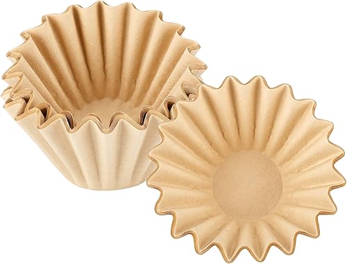 Miniatura 1 de EUSOAR Filtros de café sin blanquear de 1 a 2 tazas, paquete de 50 filtros de café desechables de papel marrón natural, compatible con cafeteras de
