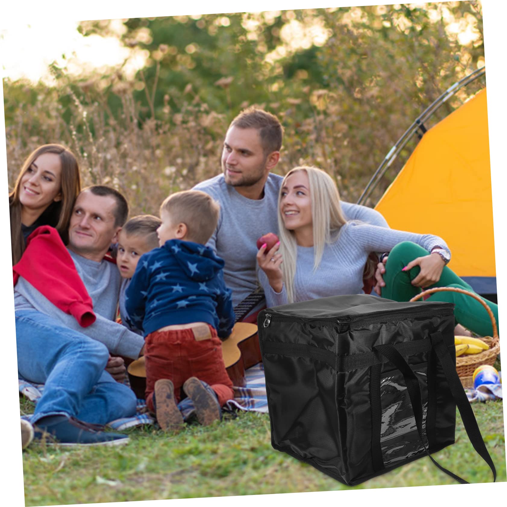 Isotherme pour Plats Chauds de Livraison Réutilisable Léger et Portable avec Couvercle