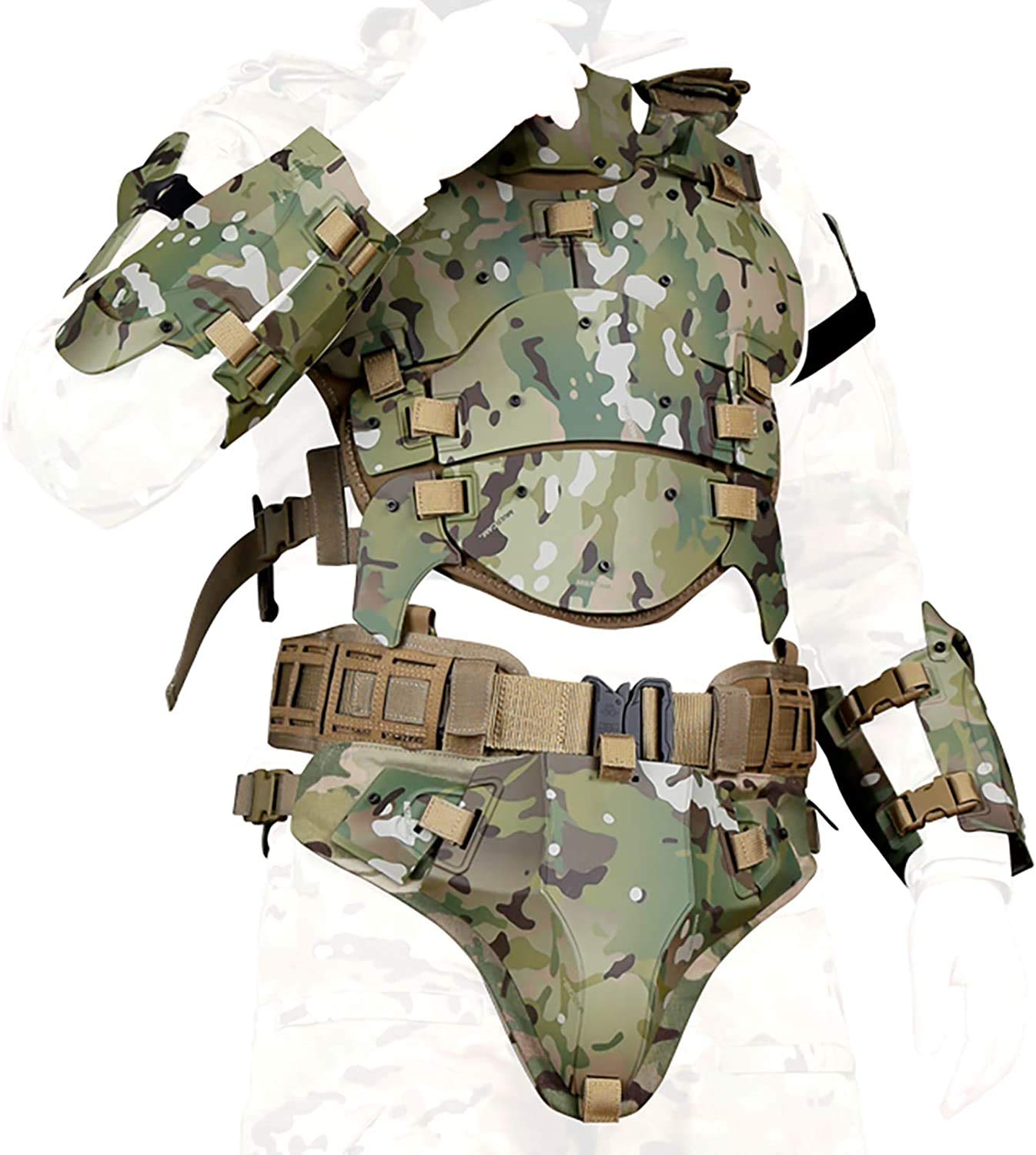 NC Chaleco Táctico Militar Ajustable Molle Chest Protector Set Paintball Combat Equipment CS Campo Al Aire libre Entrenamiento De Combate Modular