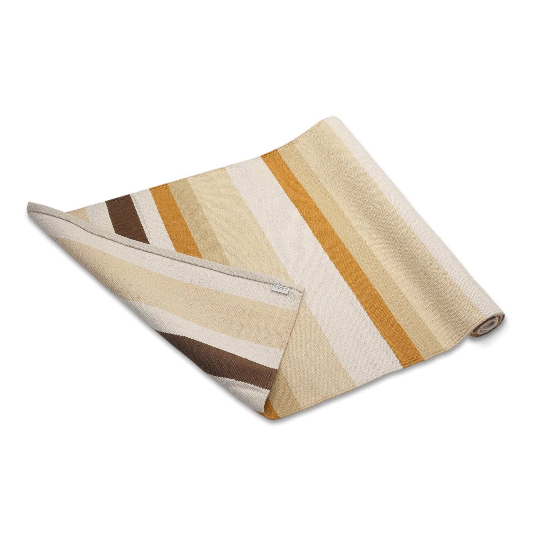 Core Asana Cotton Yoga Mat - Premium Yoga Mat For Meditation, Exerise, Gym, Indoor, Outdoor (Latte - Strip Pattern)-image-40