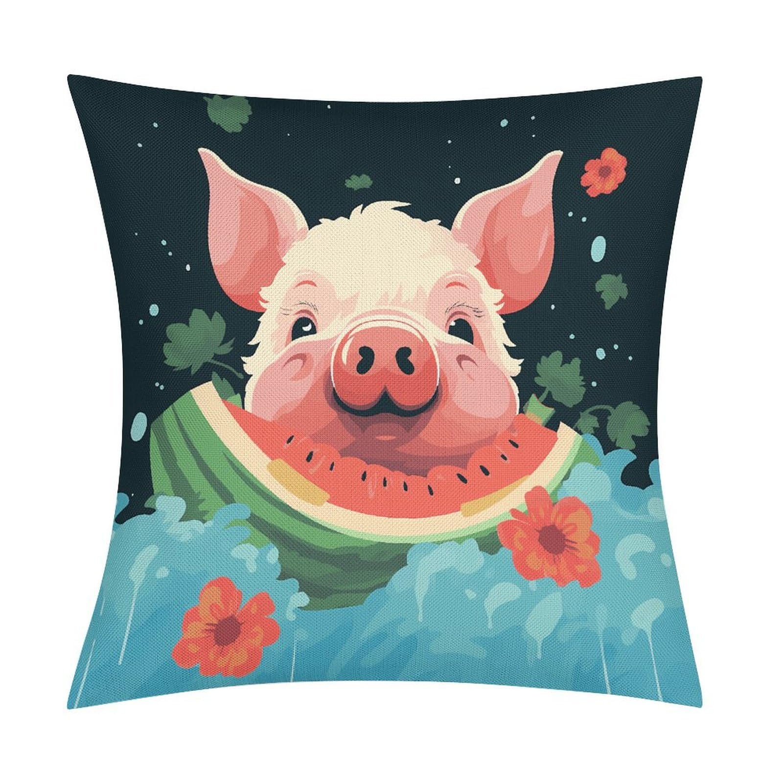 Adfgyerh Style Smiling (24) Pillow Covers Soft And Comfortable Invisible Zipper ，Home Decor 18X18 Inch Edging Technology，Throw Pillow Covers For Couch Sofa Bedroom Living Room.