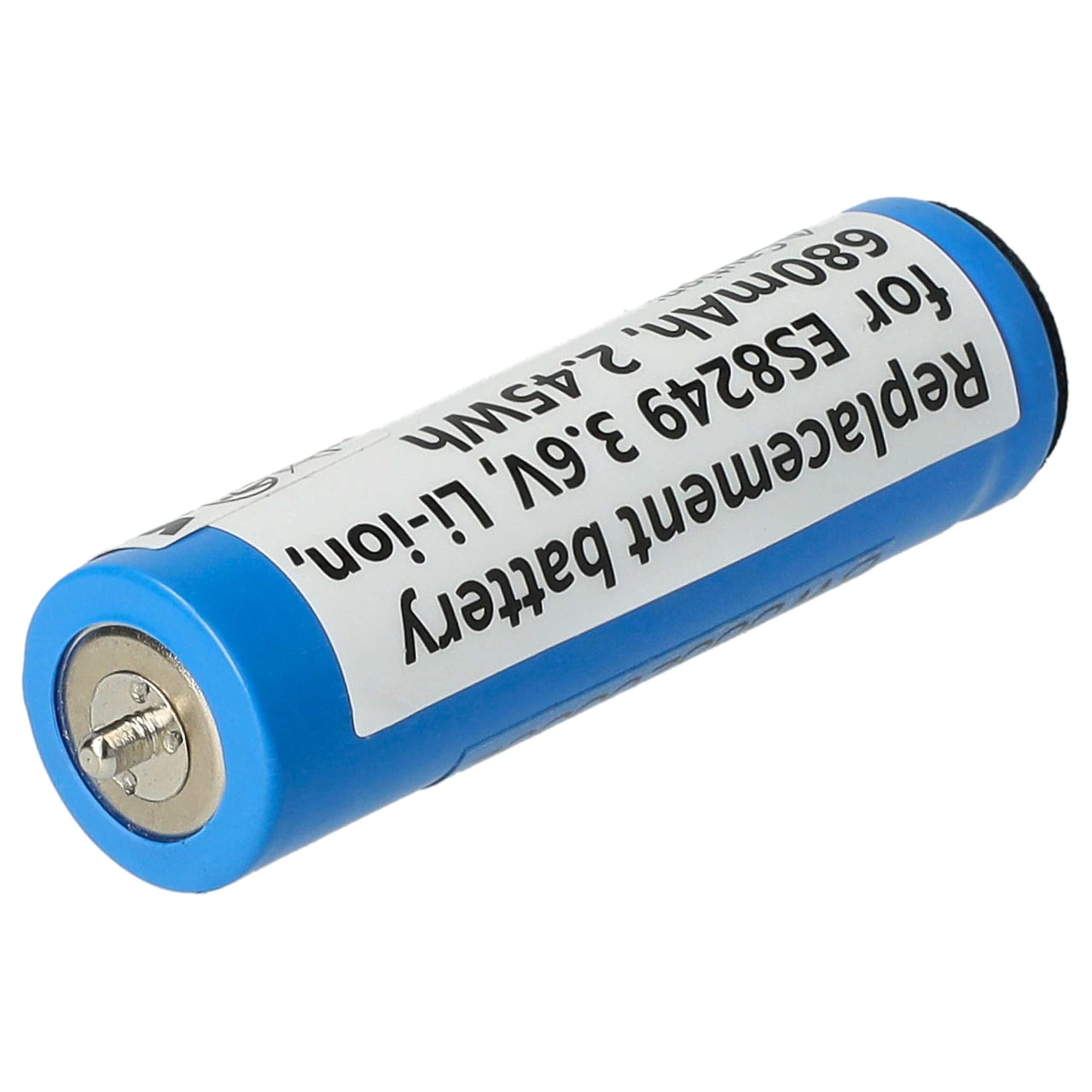 vhbw Batería Compatible con Panasonic ER-GP80, ER-GK40-S, ES205, ES2064, ERGP80 afeitadora, cortadora de Pelo (680 mAh, 3,6 V, Li-Ion)