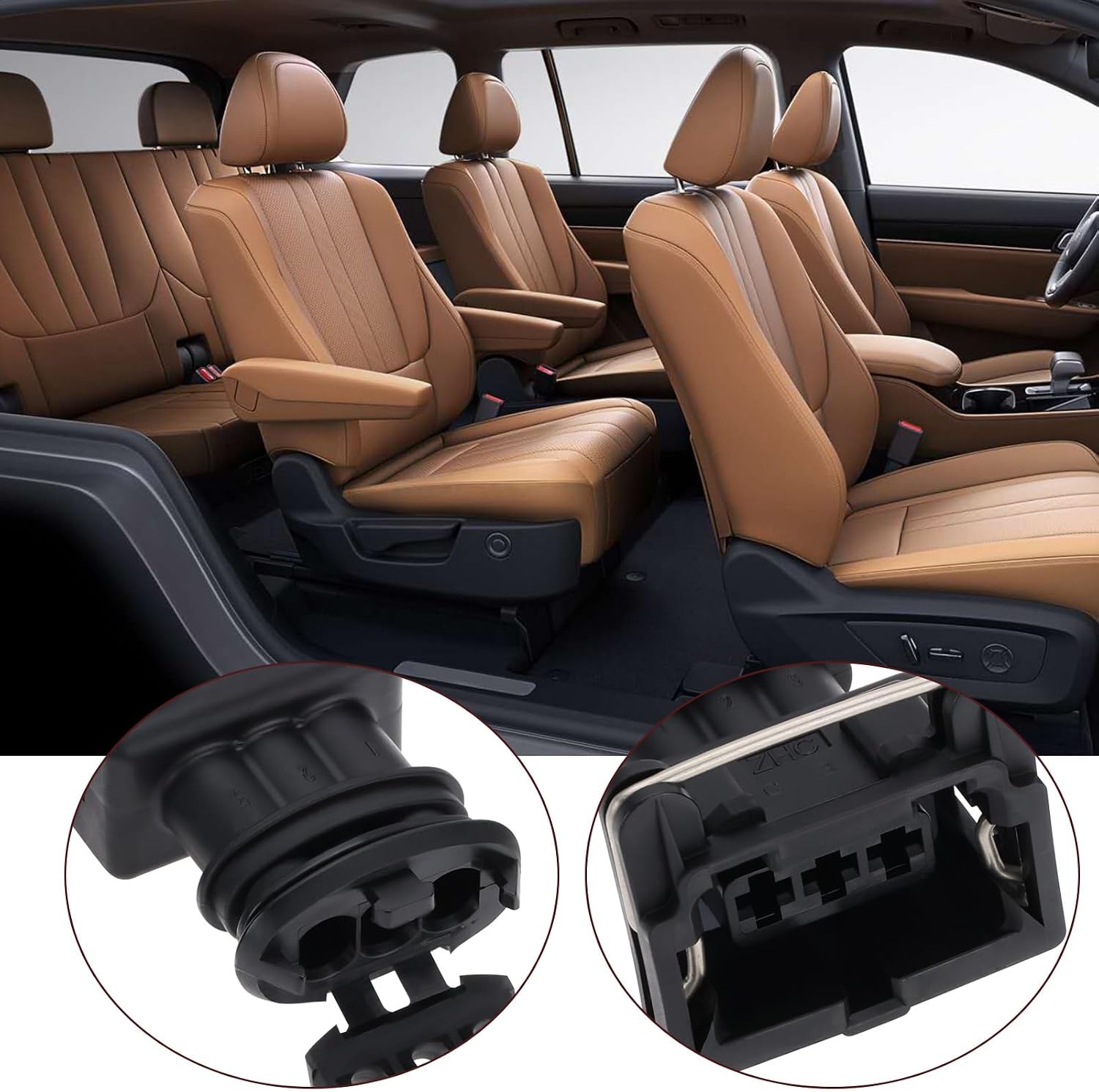 The Lord of the Tools 2pcs 3 Pin TPS IAC Oil Pressure Throttle Valve Connector Automotive Repair Connector Harness Plug Pressure Sensor, Hall Sensor Plug Compatible with Bosch EV1 191972525B