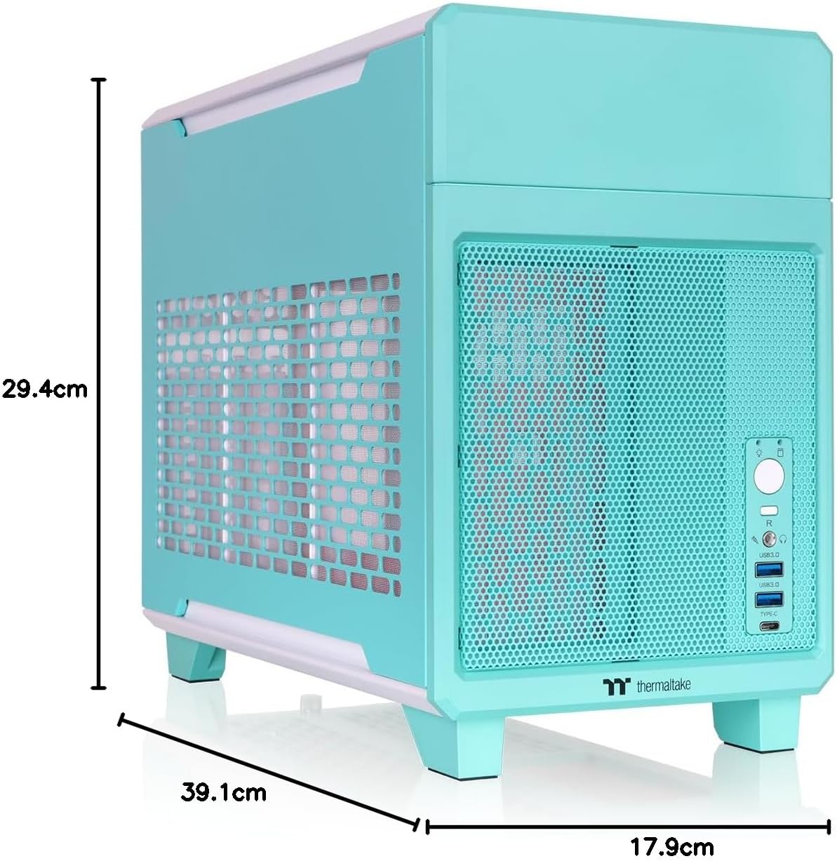 Thermaltake TR100 Мини-башня Суперкомпактный Мятно-клубничный