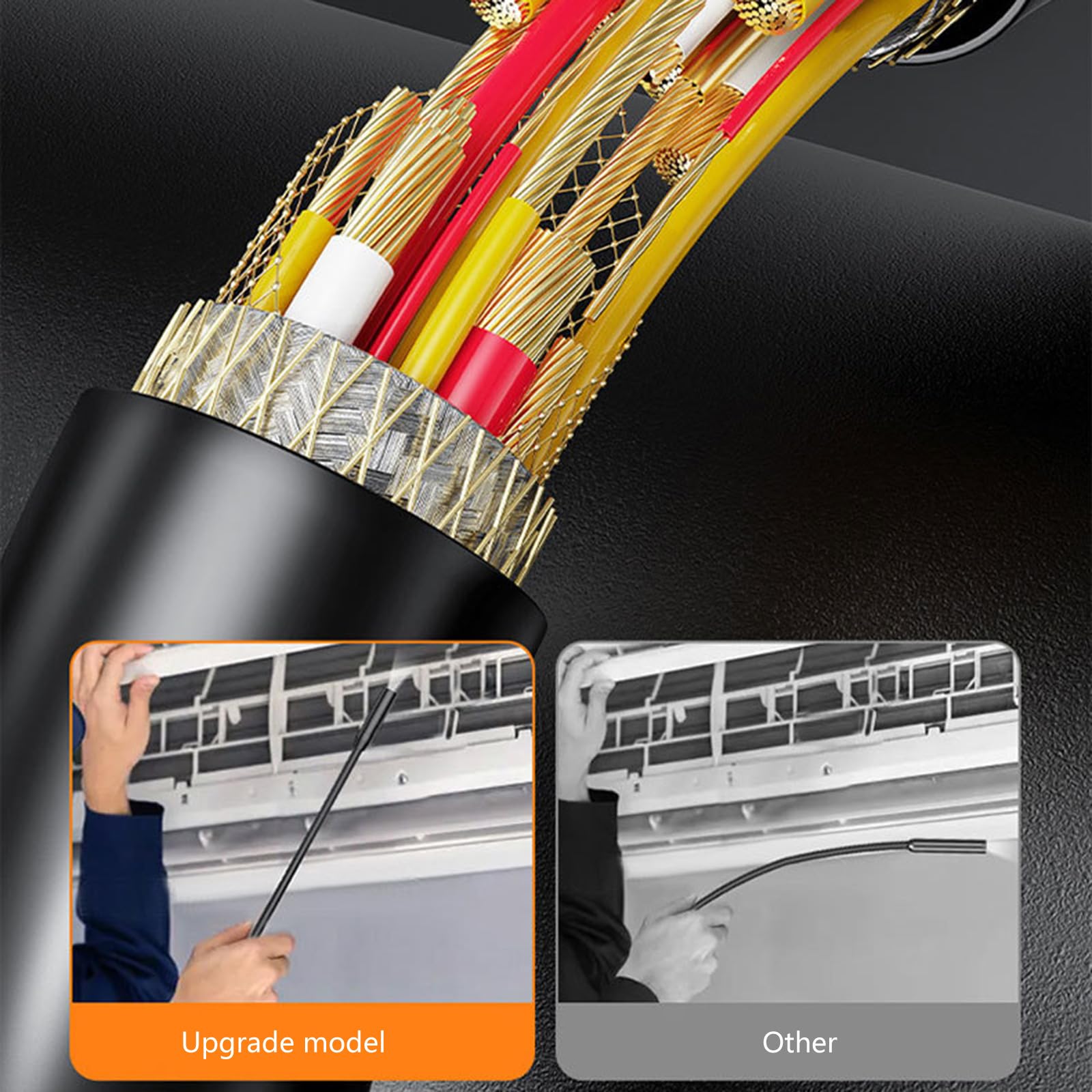 Appareil Photo D'inspection Sonde Flexible Étanche Pour Réparation Voiture L'entretien Des Voitures Environnement Difficile Avec Vidéo En Temps Réel