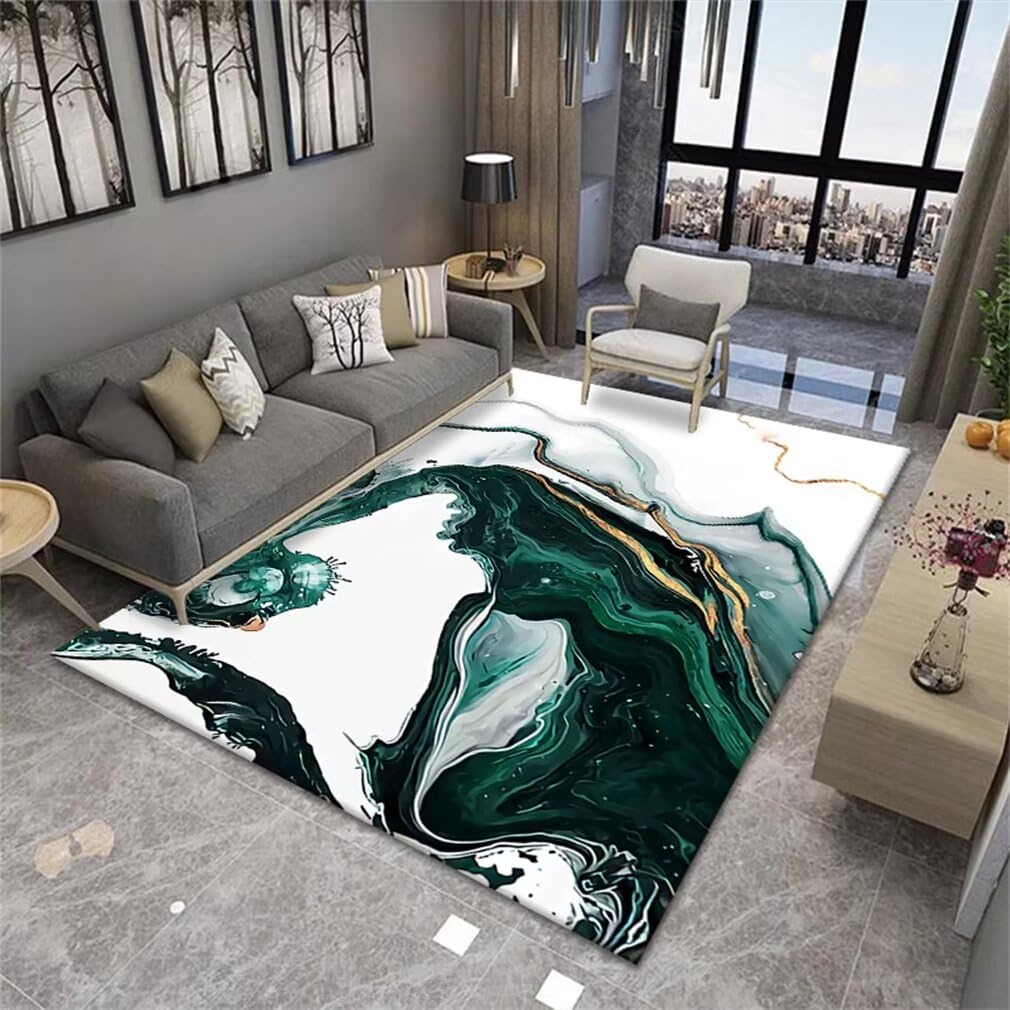 Moquette chambre tapis vert clair lavable machine design moderne