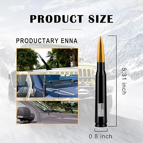 Miniatura 4 de Paquete de 1 antena de bala para automóvil para GM Chevy Silverado 1500 2500 3500 HD Avalanche GMC Sierra 1500 2500 3500 Denali accesorios para