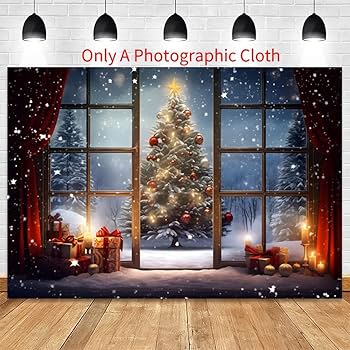 Amazon | Mcbridenty 210X150cm クリスマス背景布 クリスマス