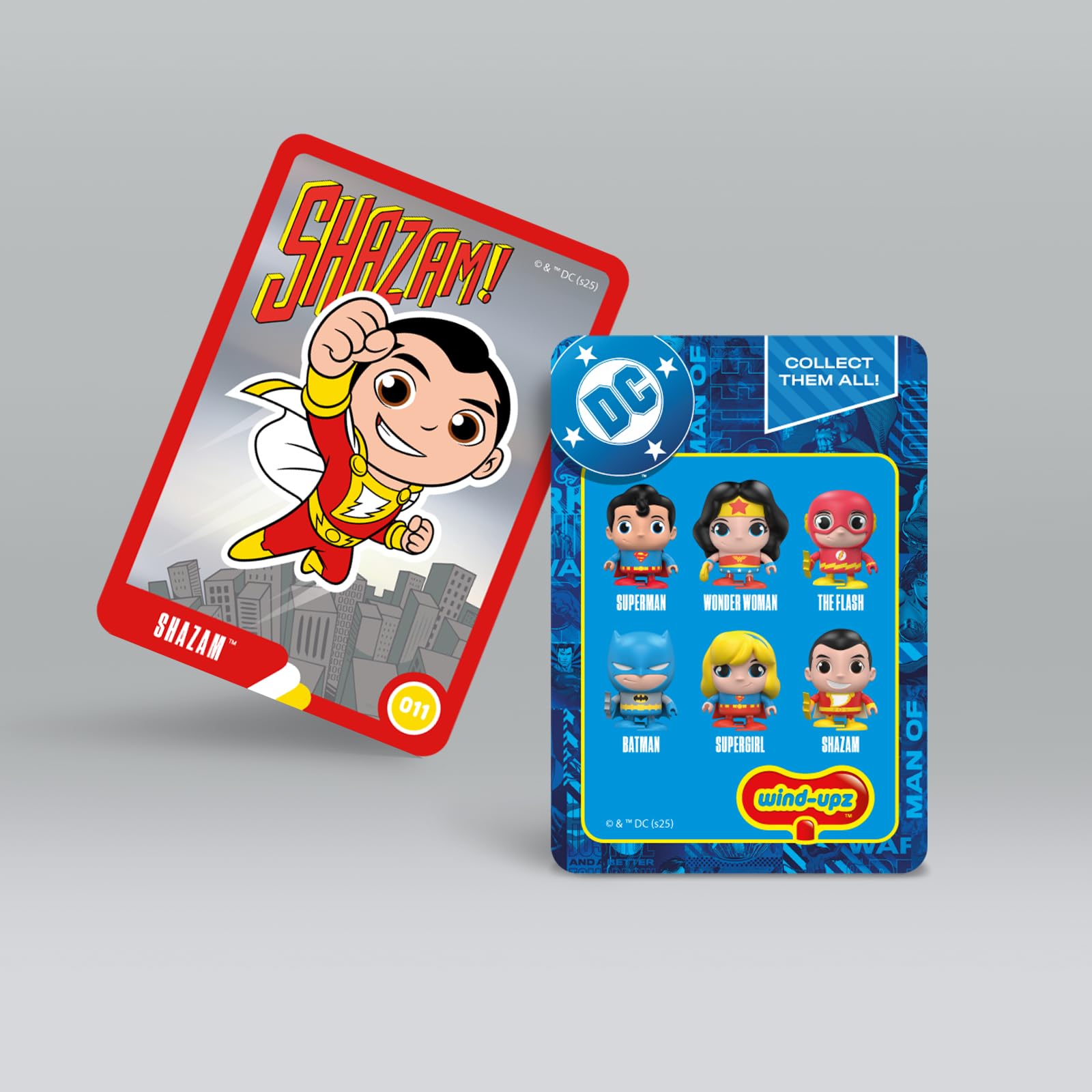 WIND-UPZ Shazam: Collectable Wind-Up Walking Toy Figure with Lightning Bolt Accessory & Fabric Cape, Official DC Comics - Image 4