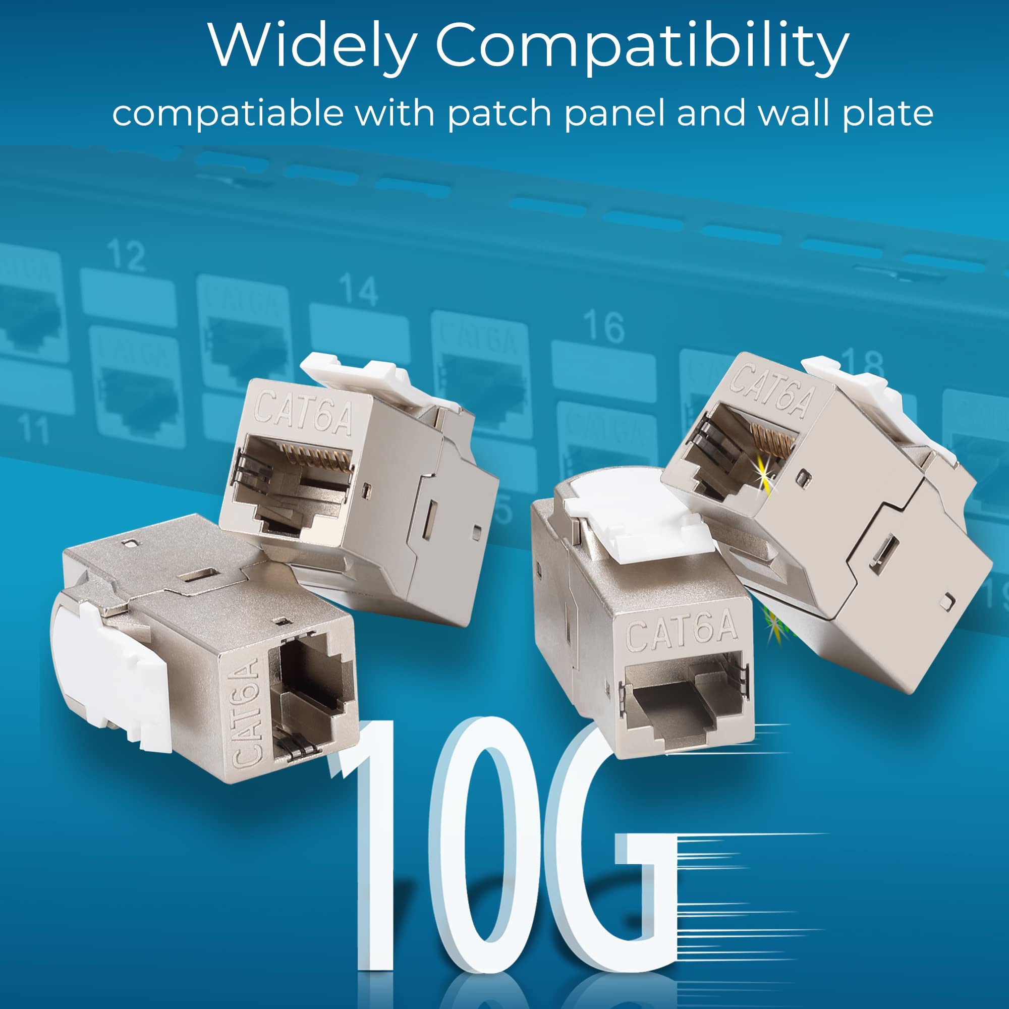 Amazon | Rapink RJ45 カプラー キーストーン ジャック Cat6A 10G