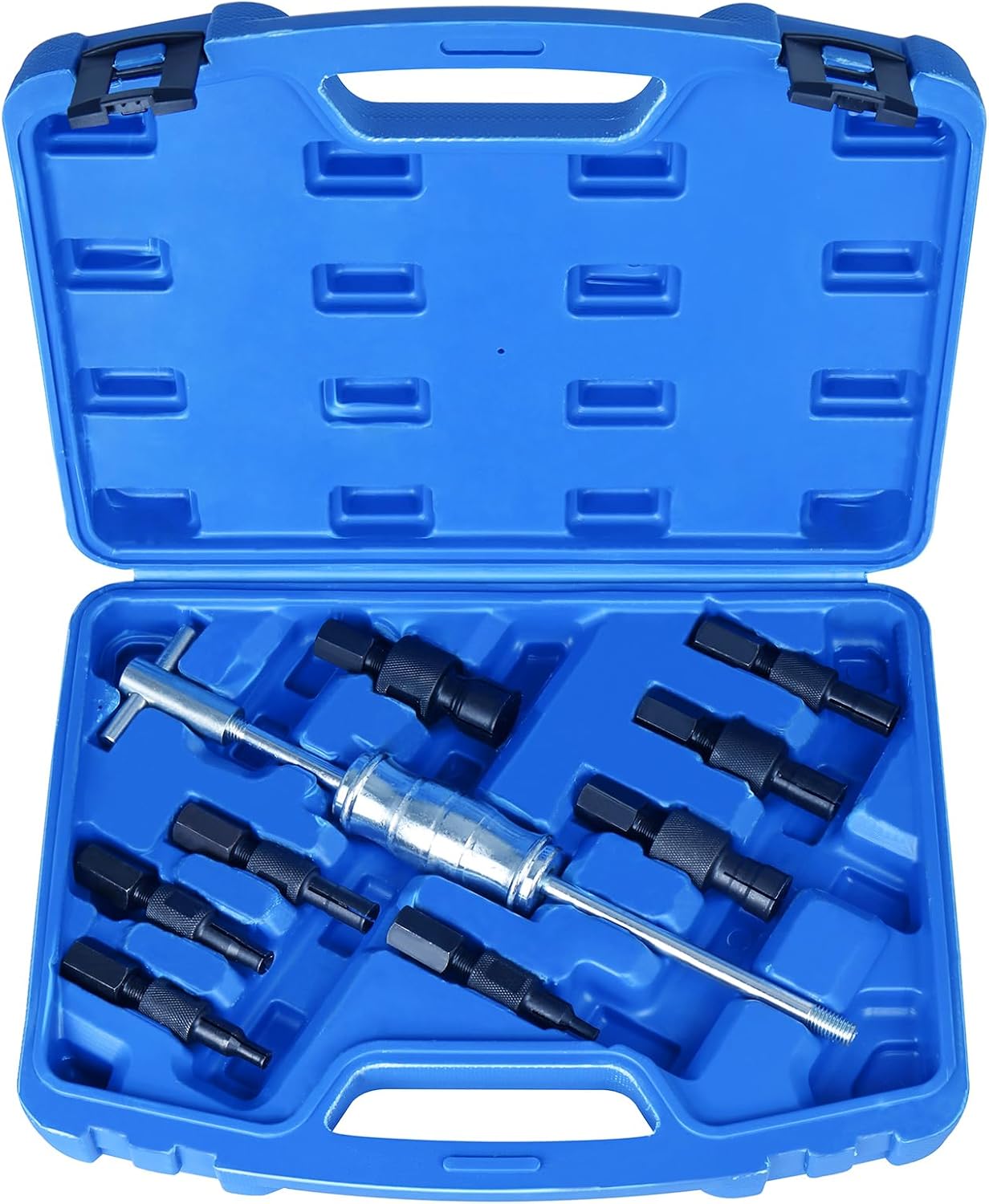 BTSHUB 9pcs Blind Hole Slide Hammer Internal Bearing Puller Extractor Remover, 8 mm 32mm