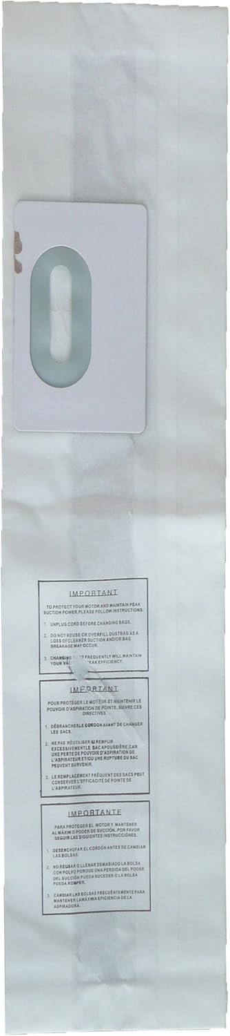 12 Kenmore 50651 Type "Old Type L", Sears Ultra Care Kenmore "Old Style L", Whirlpoool Type U1 Upright Vacuum Cleaner Bag Upright Vacuum Cleaner Bag Model 6000 4000 7000 8000, 116.3916480, 116.3966180, 203966180 Upright Series 31164, 31168, 39164, 39165, 39265, 39372 39575 and 3961, FV2000, FV2100, 2500 FV4000, 4100, FV6000, FV8000, 8100