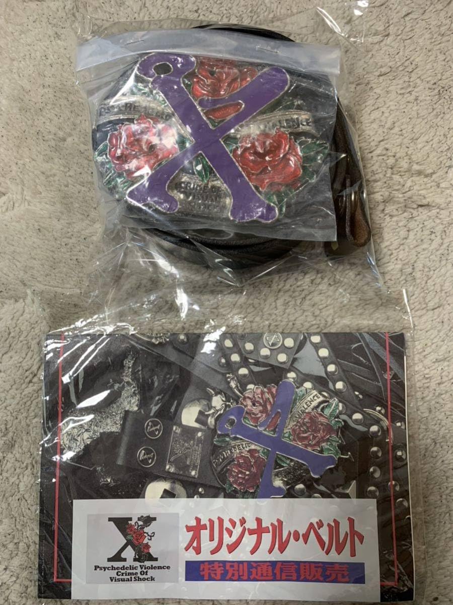 X JAPAN ローズバックル オリジナルベルトhide YOSHIKI Amazon.co.jp: X JAPAN 1992ファンクラブ 特別通信販売 ローズバックル