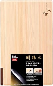 貝印 KAI まな板 関孫六 桧 L 390 × 240 mm スタンド 付 日本製 食洗機対応 AP5226