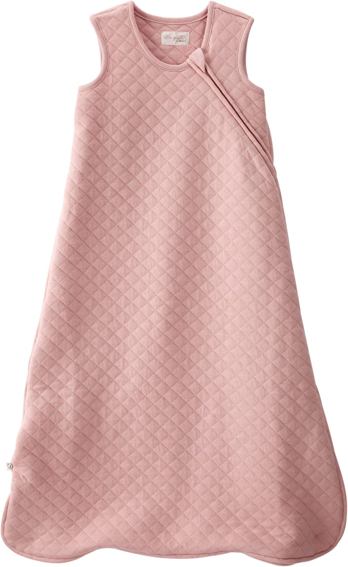 little planet by carter'sLittle Planet by Carter's Baby-Girls Baby Girls' Organic Cotton Wearable Blanket, Rose, Small