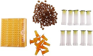 MRGHusus Beekeeping Cup Kit 120 Cell Cups Bee Tool Set Queen Rearing System Bee Nicot Complete Catcher Cage Apiculture Helper