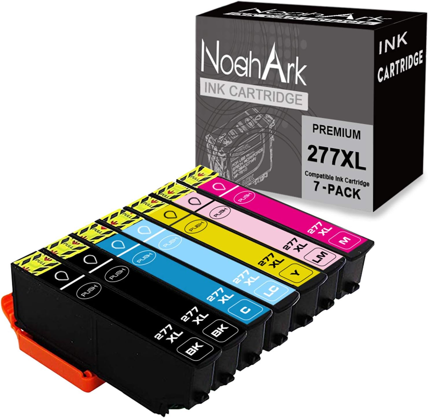 NoahArk 7 Packs 277XL Remanufactured Ink Cartridge