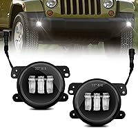 Vista 25 de Luces antiniebla LED y DRL para compatibles con Dodge Dakota 1997 1998 1999 2000/Dodge Durango 1998-2000, un par de luces antiniebla delanteras