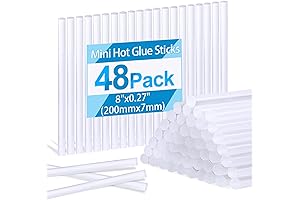 Phinus 48 Pack Mini Hot Glue Sticks for Craft Projects
