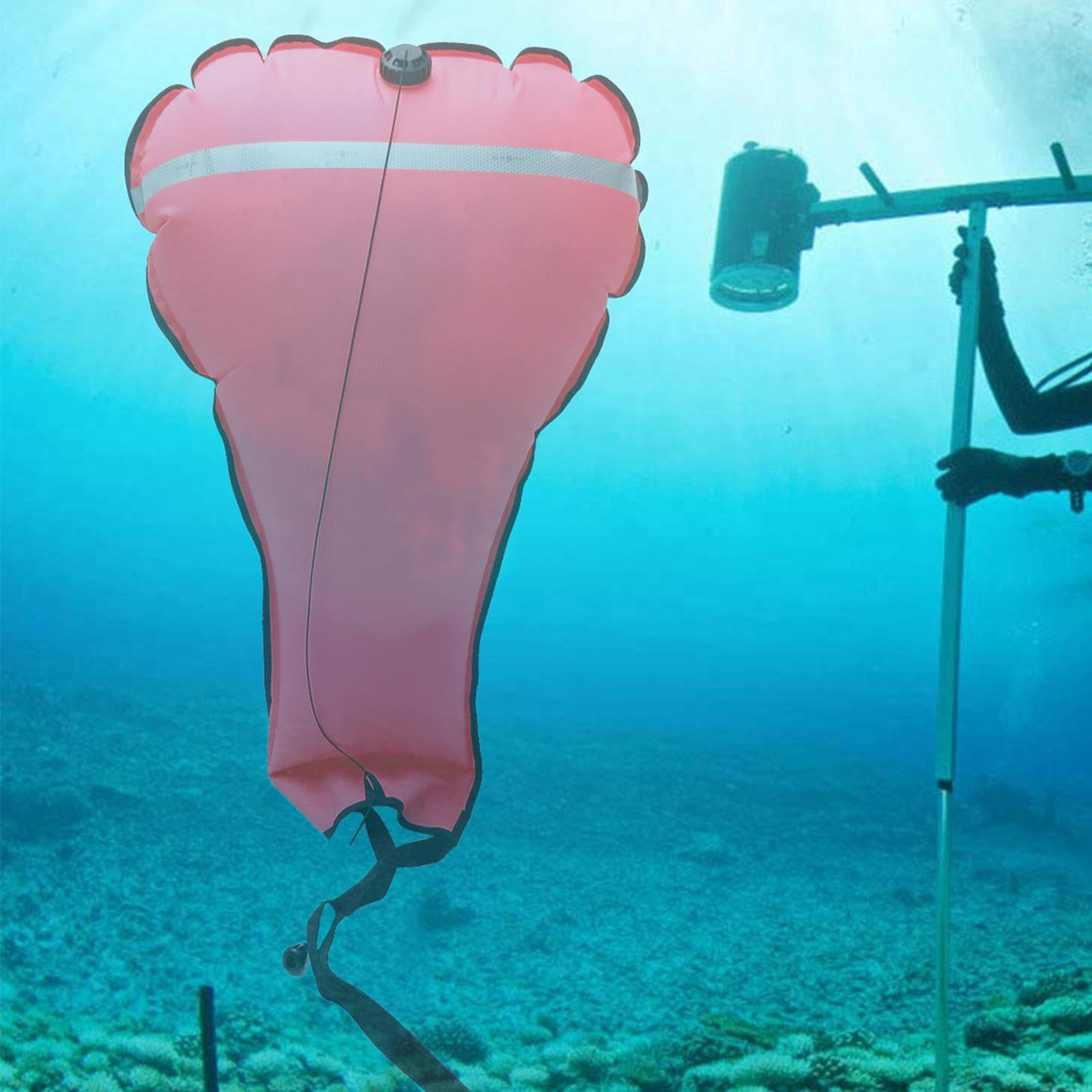 Sacs de levage de plongée | Équipement de sécurité de plongée haute visibilité | Sac de levage de grande capacité pour plongée sous-marine