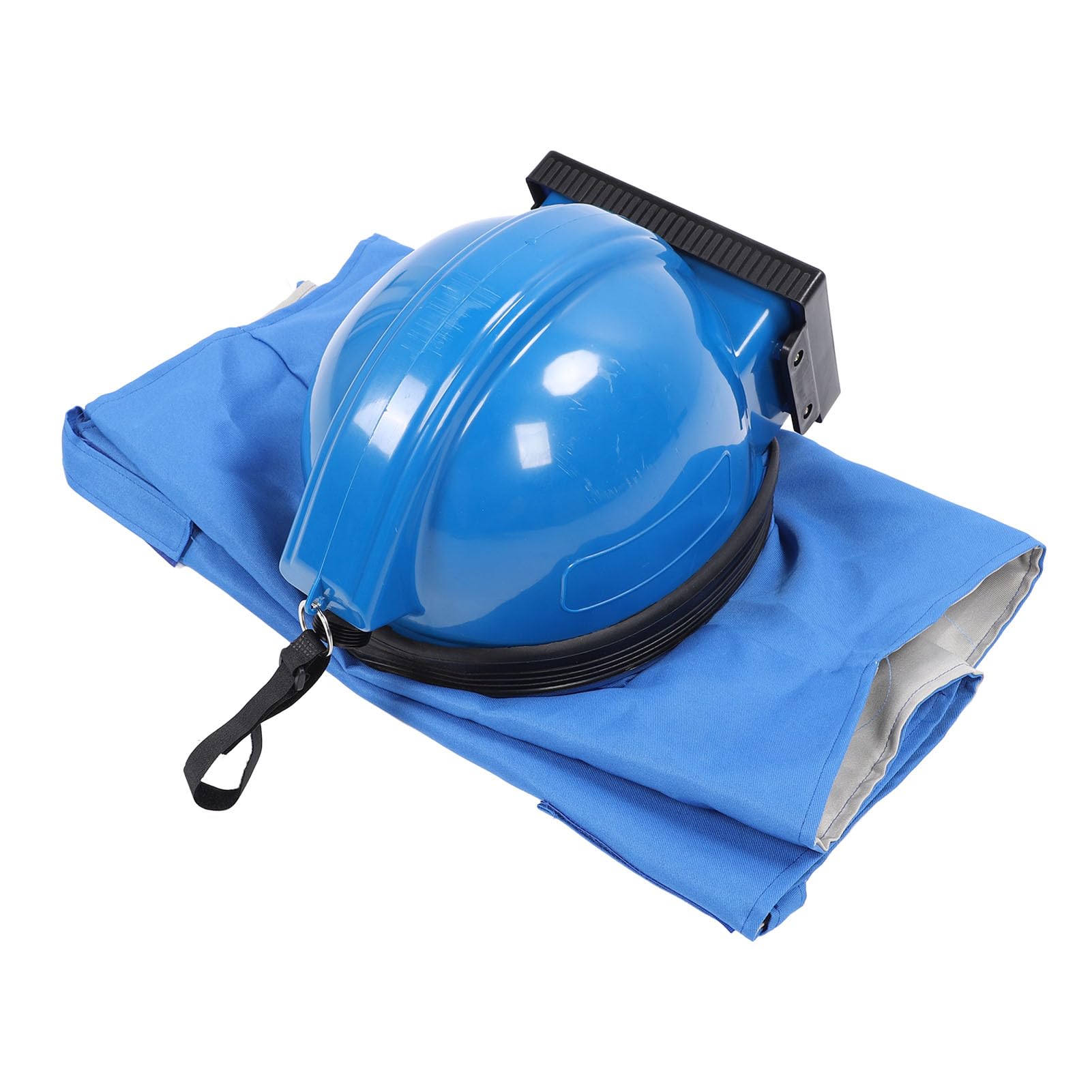 Casco per sabbiatura Mtlavishness con ingresso da 1/4 di pollice, filettatura da 13 mm, cappuccio protettivo per sabbiatura con lenti a doppio strato, tuta leggera senza maniche e