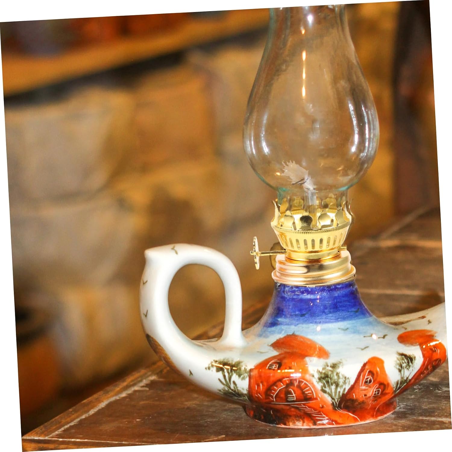 KOMBIUDA 1 Set Kerosene Lamp Burner Wick Holder Replacement for Vintage Oil Lamps Wick Parts Maintenance and Repair