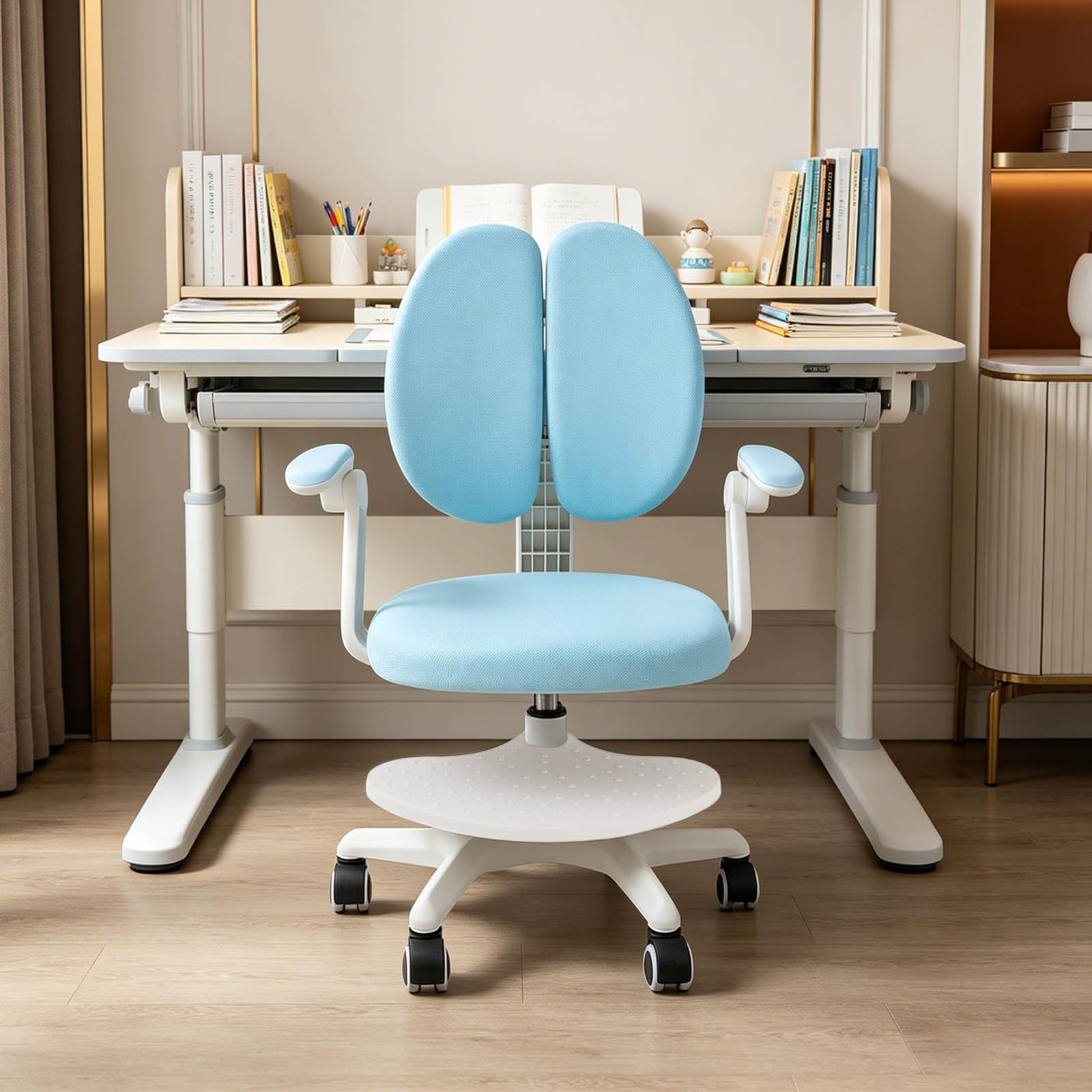 Zestaw do nauki dla dzieci, ergonomiczna regulacja wysokości siedziska 40