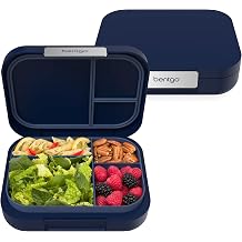 Bentgo Modern - Leakproof Bento Lunch Box for Adults Teens and Greater Appetites; Reusable BPA Free Meal Prep Container with 3 or 4 Compartments