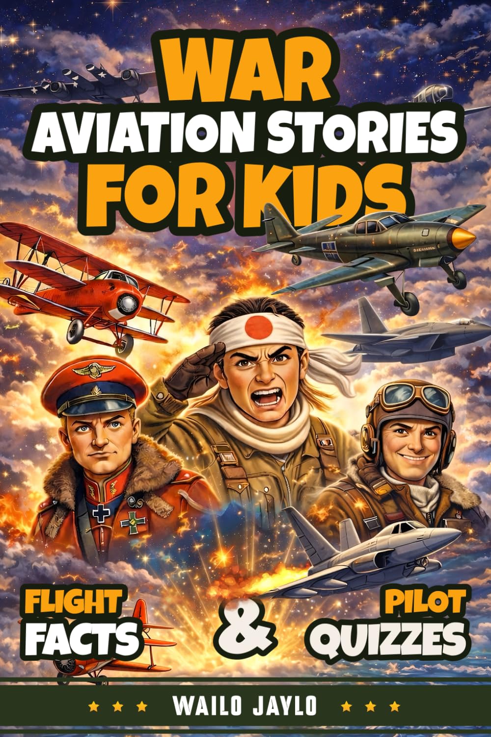 War Aviation Stories for Kids: True Stories of Heroic Pilots, Legendary Air Battles, and Real Warplanes That Made History—for Curious Young Pilots, with Fun Facts and Quizzes