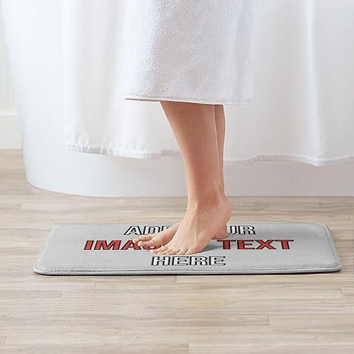 Miniatura 2 de Tapete de baño personalizado con imagen, logotipo, antideslizante, añade tu diseño, foto personalizable, tapete para puerta, regalo de inauguración