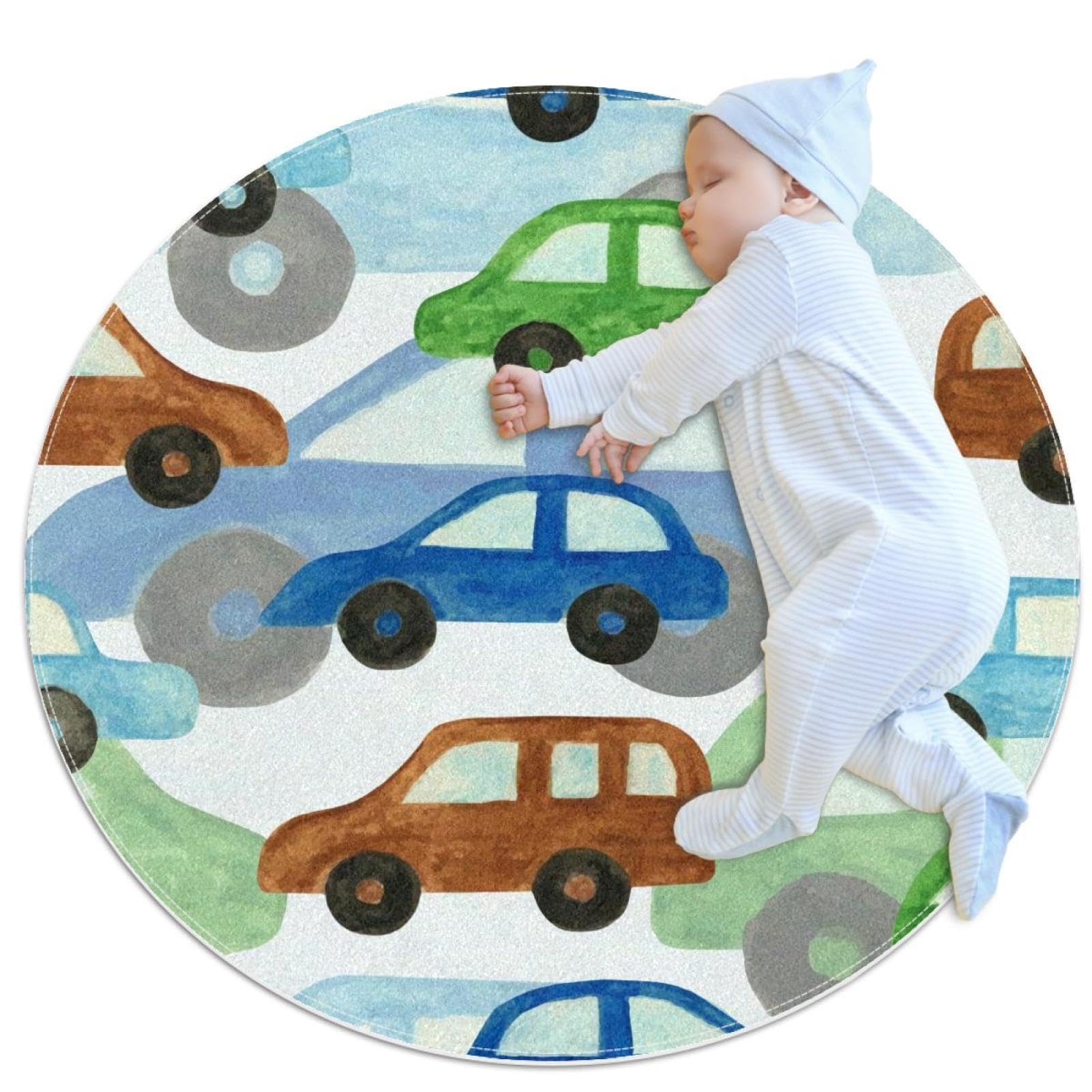 Tapis antidérapant motif voiture pour sécuriser la salle de bain