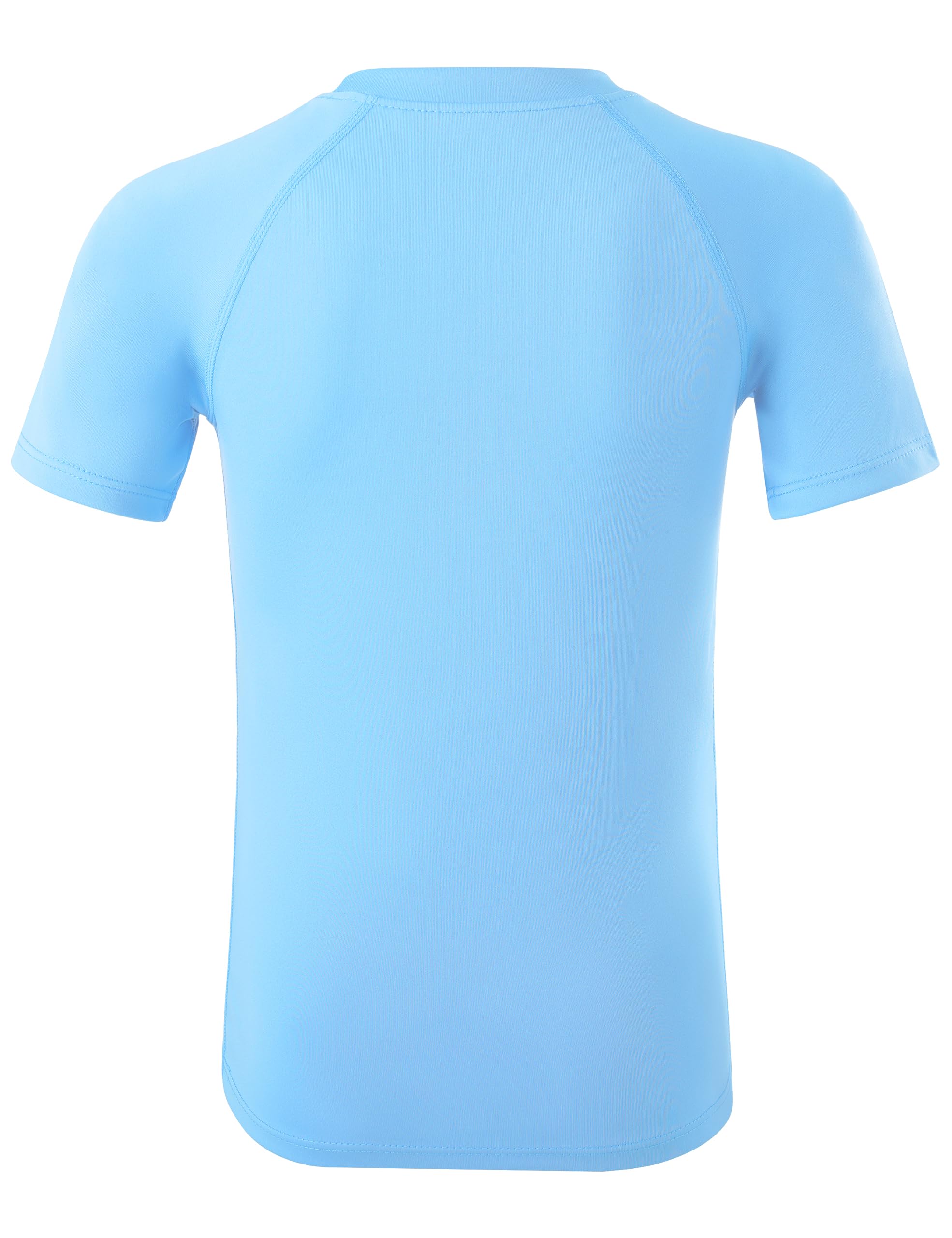 Kids Colorful Paw Print Long Sleeve Rash Guard Swim Shirt With UPF 50+ main image 0