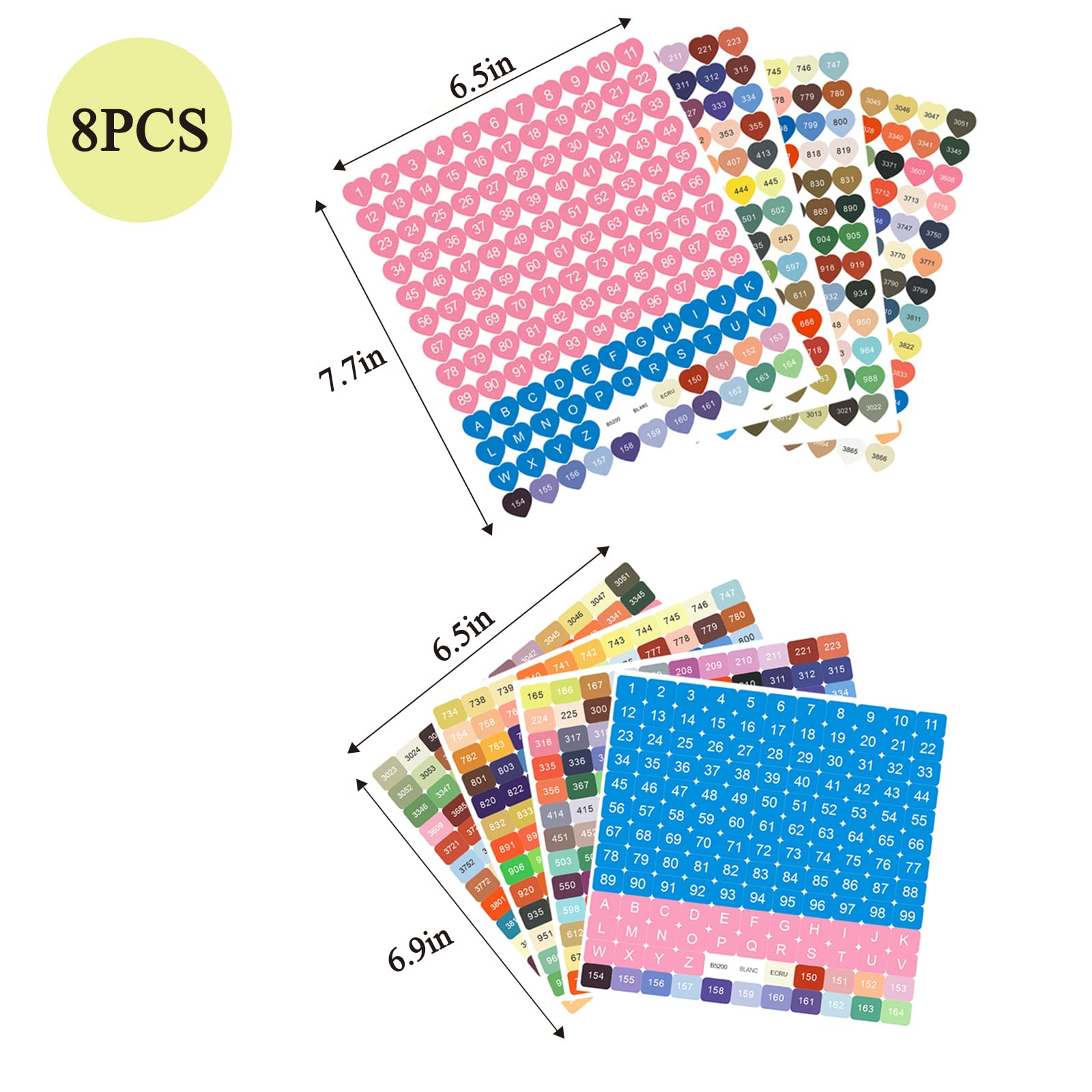 Diamond Painting Stickervel DMC nummers | Angels Diamond Painting