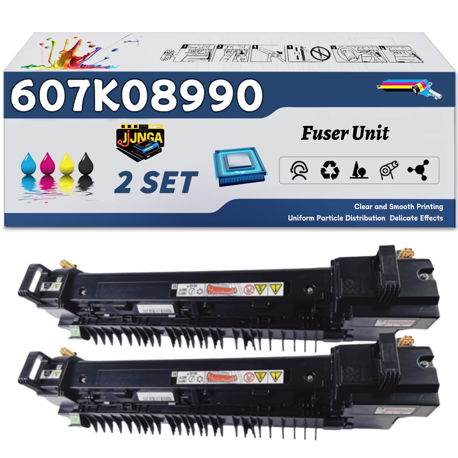 607K08990(110V) Fuser Unit is Compatible for Xerox AltaLInk C8030 C8035 Printers, with a Capacity of 470000 Pages and a Very Good Printing Experience (2 Set)