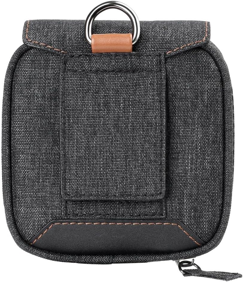 K&F Concept Camera Lens Filter Pouch Case, 4-Pocket Filter Carry Case, Belt Bag Pouch Water-Resistant Shockproof and Dustproof Design for 37mm-95mm Filters with 3pcs Microfiber Cleaning Cloth