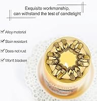 Vista 5 de GORGECRAFT Candle Toppers - Cubierta perfumada para velas, tapas de frasco, fundas para regalos, pantuflas con patrón de accesorios de velas