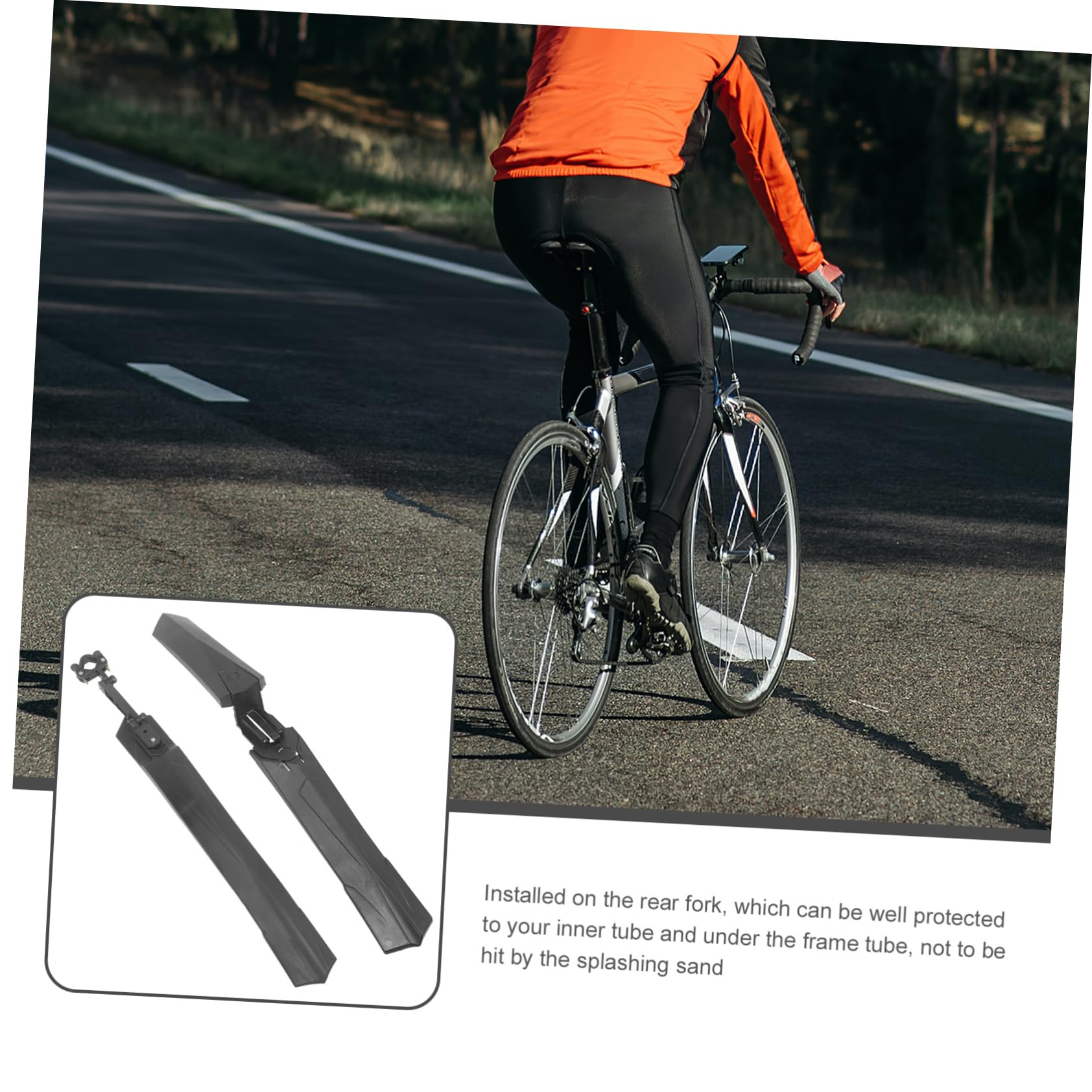 BESPORTBLE Guardabarros Delantero Y para Bicicleta De Montaña Accesorios para Bicicleta De Montaña Funda Protectora para Bicicleta De Montaña Barro Agua Guardabarros para Cadena