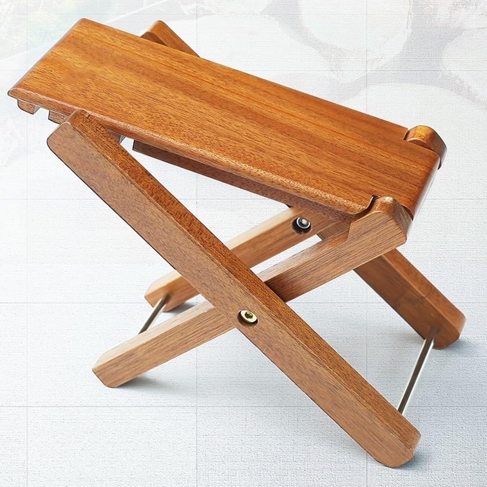 Fußbank für Gitarre Fußhocker for klassische Gitarre, Folk-E-Gitarre, Erhu-Pipa-Pedale, vier Gänge verstellbar Stabil Und Langlebig