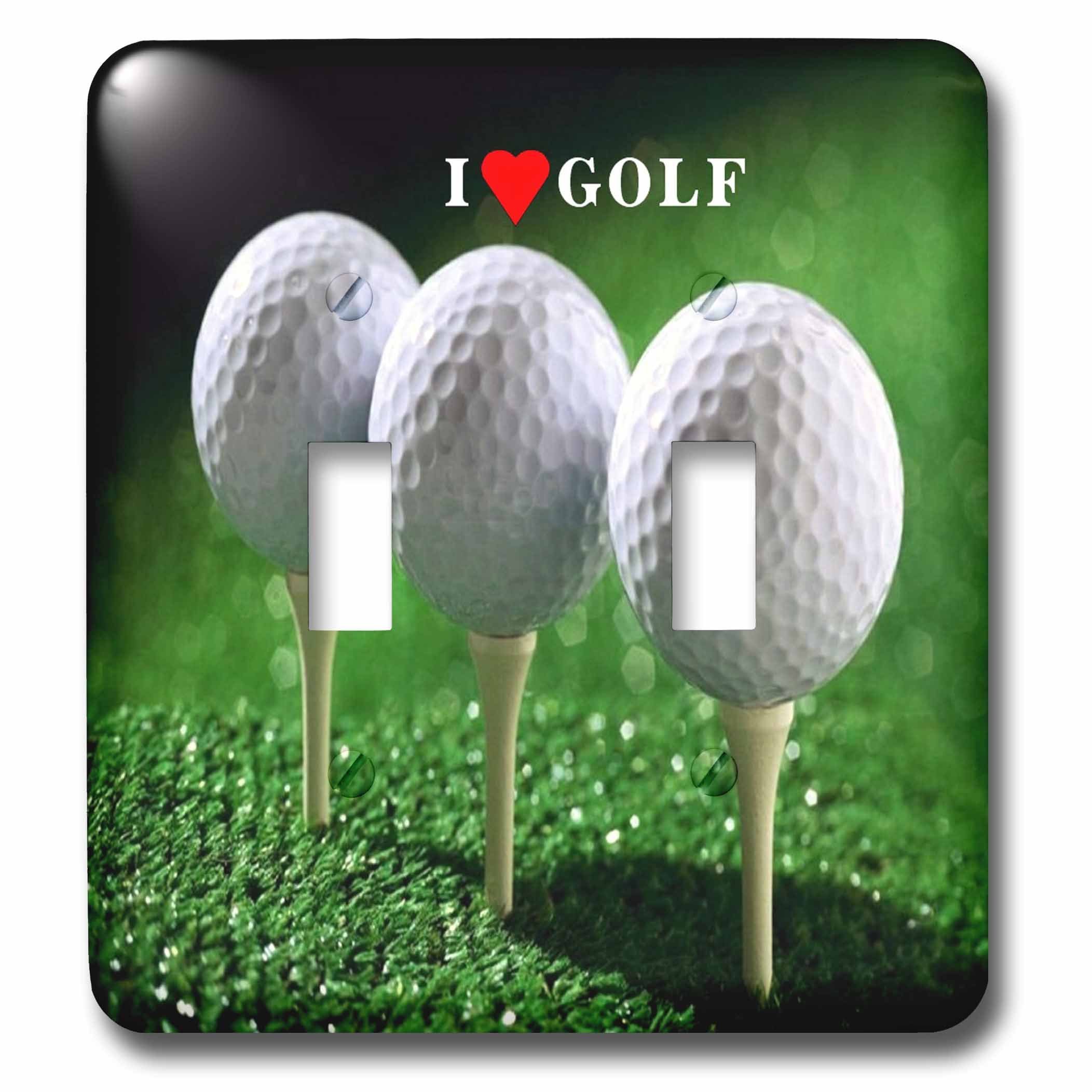 Interrupteur à bascule double golf décoratif pour salon de passionné
