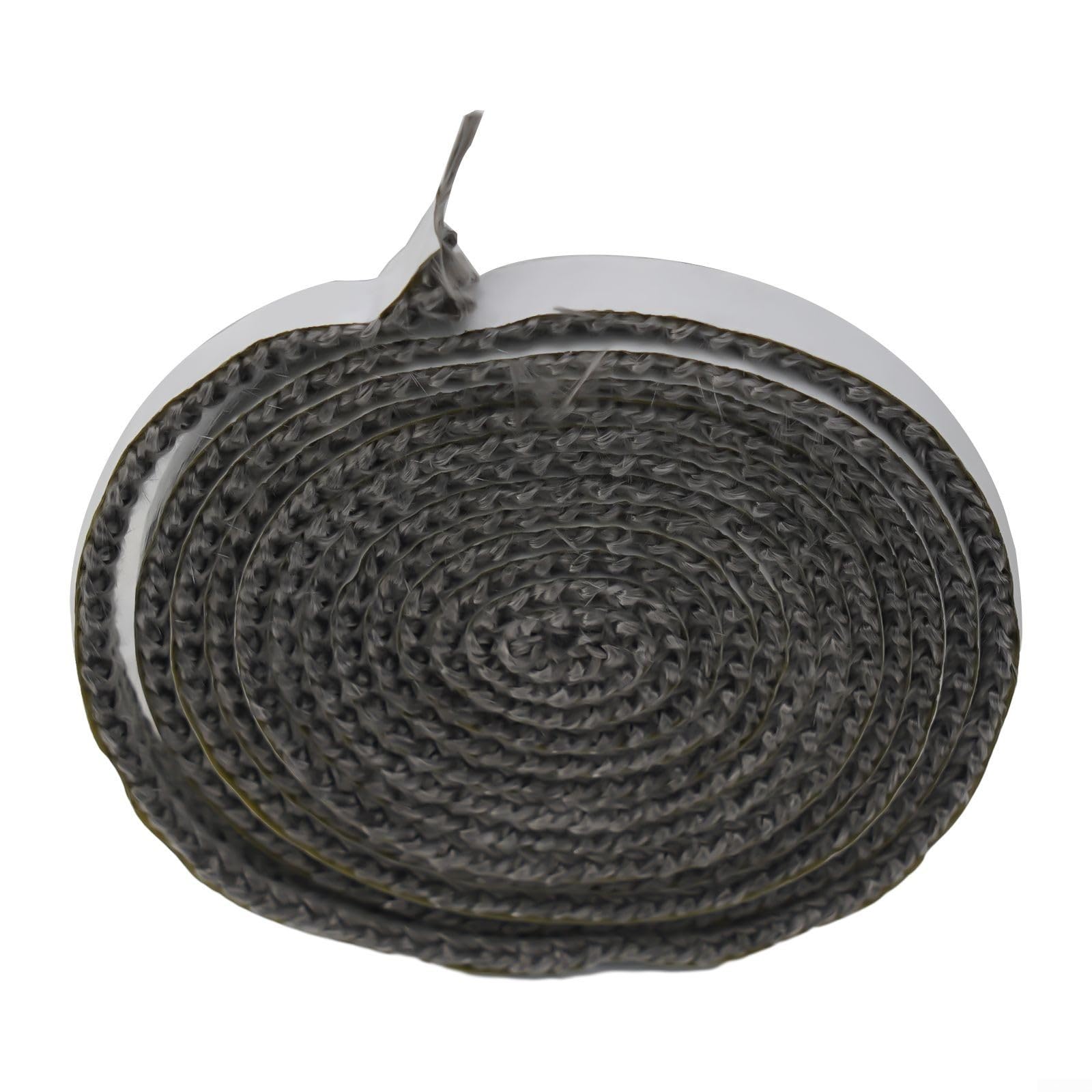 Corda piatta per stufe, Guarnizione in vetro con corda nera for stufa in fibra di 10 mm/15 mm x 2 for, caldaia, forno(10mm)
