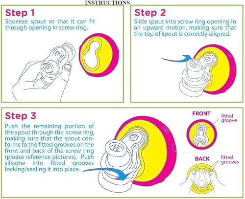 Miniatura 7 de Superboquilla sin derrames Grip N Sip de Nuby 4 meses o más Rojo y azul