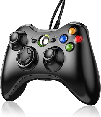 YUDEG Xbox 360 Kablolu Kumanda Xbox 360 Siyah i in Oyun Kumandas
