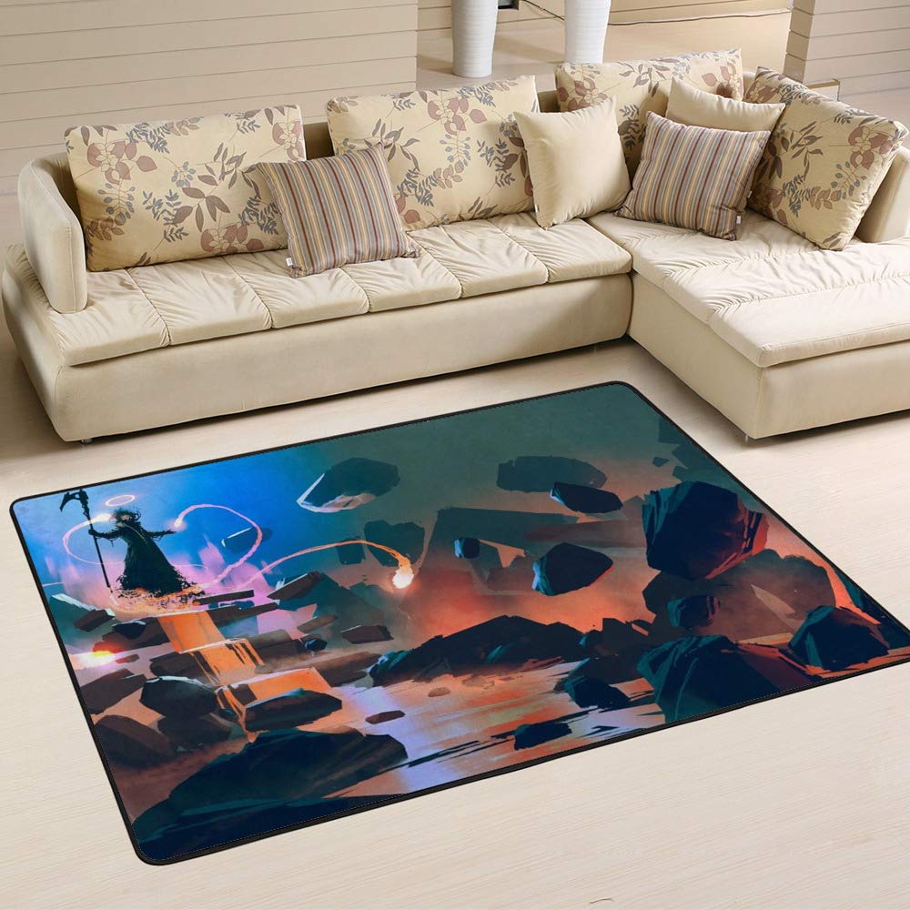 Tapis de grande taille pour chambre à coucher et sol stratifié