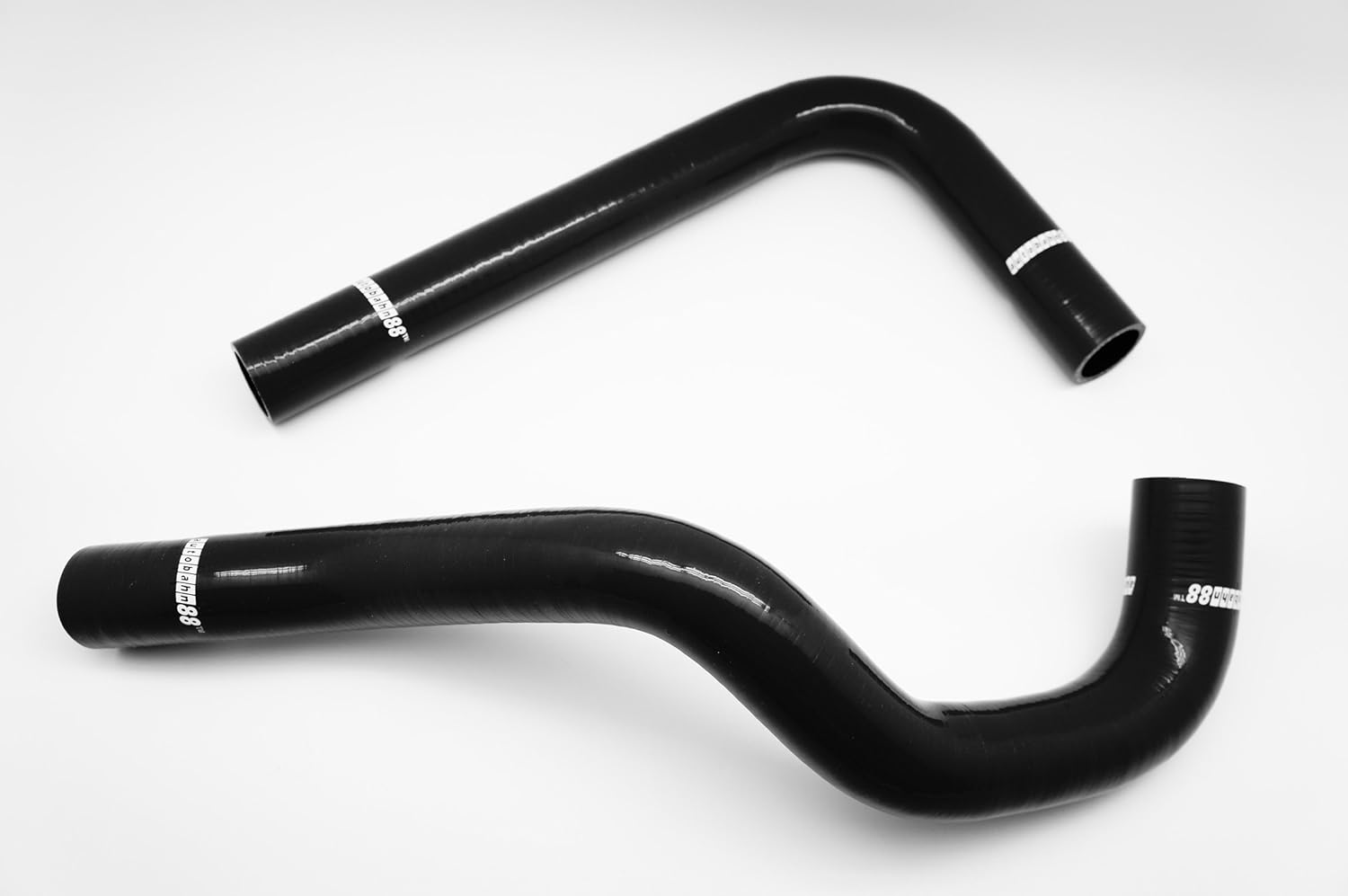 Autobahn88 Radiator Coolant Silicone Hose Kit, compatible with 1992-1996 Toyota Chaser Cresta Mark 2 JZX90 1JZ-GTE (Black -without Clamp Set)