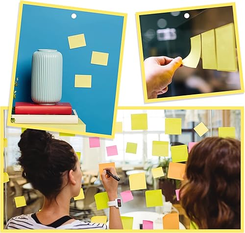 Miniatura 3 de 2400 hojas de notas adhesivas, 2 blocs de notas de 1.5, pequeñas notas autoadhesivas, almohadillas amarillas autoadhesivas para suministros de