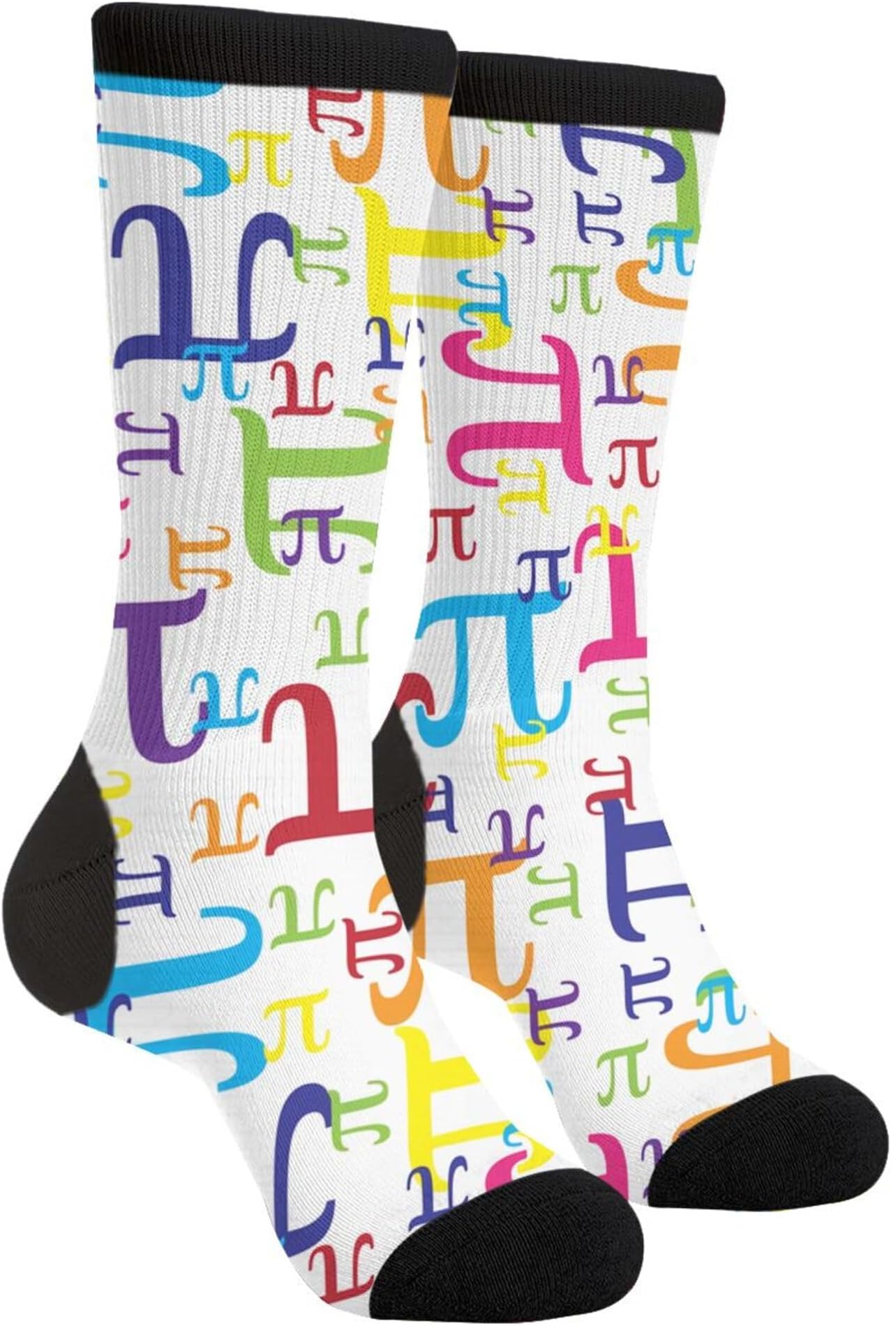 Colorful Pi Math Novelty Socks For Women & Men