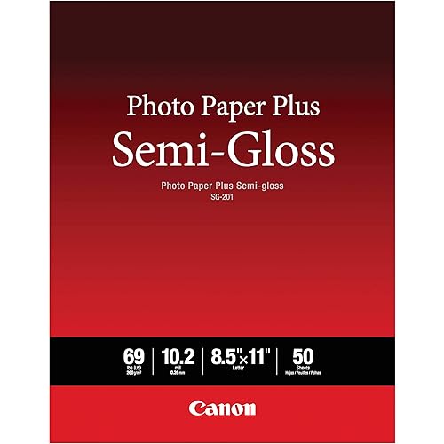 Canon Photo Paper Plus Semi-Gloss Letter Size (50 Sheets) (SG-201 LTR)