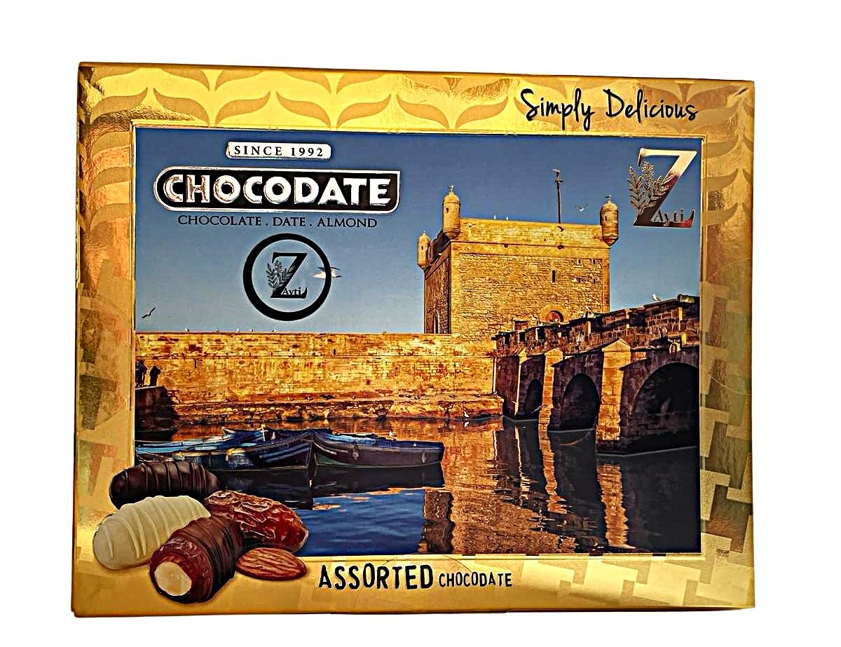 Dattes Fourrées aux Amandes et Enrobées de Chocolat | Paquet Individuel de 150g (Assortiment)