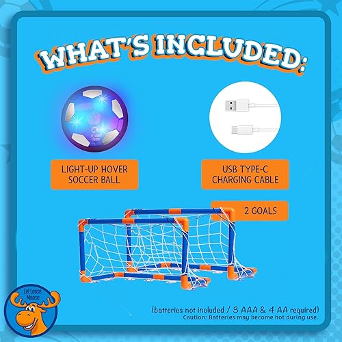 Miniatura 2 de Let Loose Moose Hover Balón de fútbol  Regalos de cumpleaños para niños  Pelotas Hoover para interiores para niños de 6, 7, 8, 9, 10, 11, 12 años